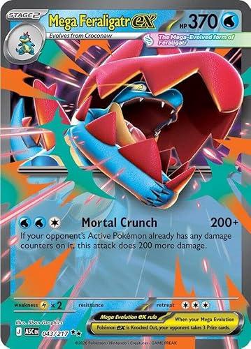 Pokemon - Mega Feraligatr ex 043/217 - Ascended Heroes - Ultra Rare - Foil - Single Card