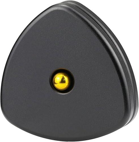 FREELOVE Metal Magnetic Fidget Toys Slider for Adults, Pivot Sliding Magnet Clicker, Compact Triangle Haptic Coin, Quiet Operate for Stress Relief Anxiety (Black, Small-Gen2)