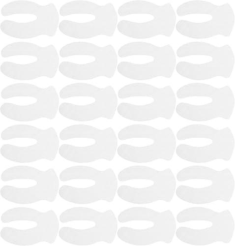 PRETYZOOM Disposable 1000pcs Cotton Eye Pads Moisturizing Thin Eye Care Sheet U-shaped Paper for Facial Treatment and Relaxation