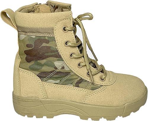 kids Combat Boots Boys & Girls Tactical Boots Waterproof Non-Slip Quick Dry Anti-Collision camouflage for Summer Camp & Outdoor Activities