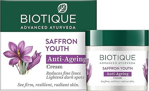 Biotique Saffron Dew 50g -- Ageless face & body cream