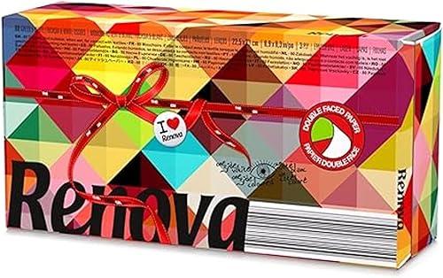 RENOVA Two Colour Facial 80 Tissues
