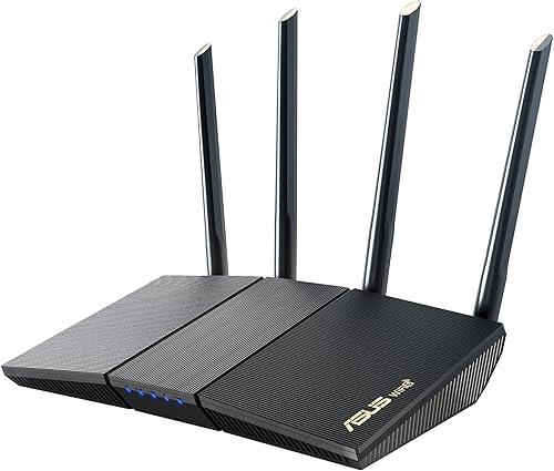 ASUS RT-AX1800S Dual Band WiFi 6 Extendable Router, Subscription-Free Network Security, Parental Control, Built-in VPN, AiMesh Compatible, Gaming & Streaming, Smart Home — 15% off