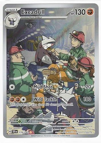 Pokemon - Excadrill 174/162 - Temporal Forces – Illustration Rare – Full Art Foil Card