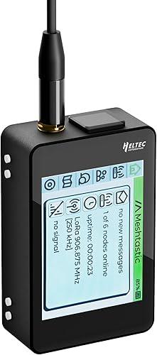 Heltec ESP32 LoRa V4 Development Board with Touch Screen Case GPS 2800mAh Battery Antenna ESP32 S3 SX1262 Chip Surport WiFi Blue Tooth LoRa for Meshtastic IoT Smart Home