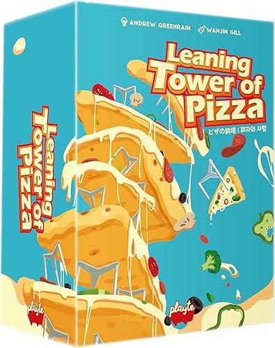 Leaning Tower of Pizza Dexterity Stacking Strategy Game 2 to 4 Players Teens and Adults