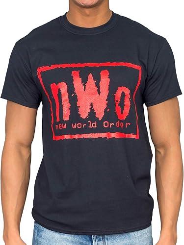 Costume Agent Adult NWO New World Order Logo Pro Wrestling T-Shirt - Black, Unisex, (Small - XXXL)