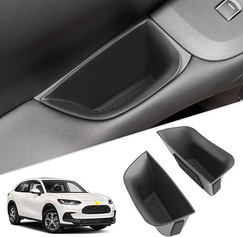 SKTU 2Pcs for 2024 2025 2026 2027 Honda HRV Accessories Door Grab Handle Pocket for 2023-2027 HR-V (LX/Sport/EX-L) Side Door Grab Handle Pocket 2024-2027 HRV Key Holder ABS Tray Insert Glove Pallet