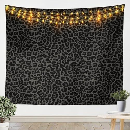 Erosebridal African Cheetah Tapestry For Bedroom Aesthetic,Leopard Print Tapestry 59x82,Grey Animal Skin Wall Hanging,Wildlife Wall Tapestries