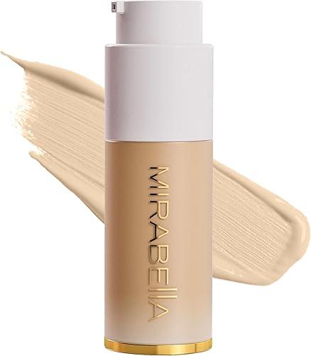 MIRABELLA - Invincible for All HD Liquid Foundation, Moisturizing Face Products for All Skin Types, Full-Coverage Lightweight Foundation Makeup, Moisturizing & Hydrating Beauty Care, Fair F60