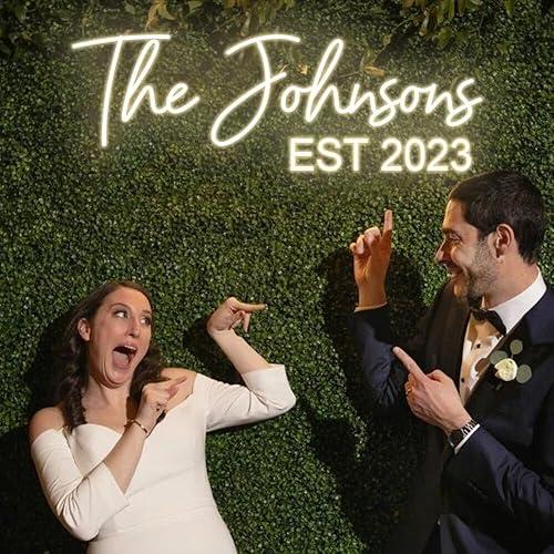 Custom Led Neon Signs for Wall Decor, Personalised Neon Lights Sign for Wedding Party Birthday Gift Name Bedroom Home Man Cave Bar Game Room(Optional 26" to 55")