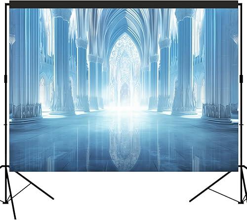 Ice Castle Backdrop Large Banner Dessert Table Decoration Photography Background Photobooth Prop 7x5 feet