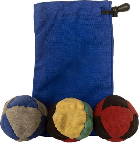 Knitted Bag Set, Hand-Made Knitted Footbag, Foot Bag Crochet Ball, Juggling Footbag for Beginners