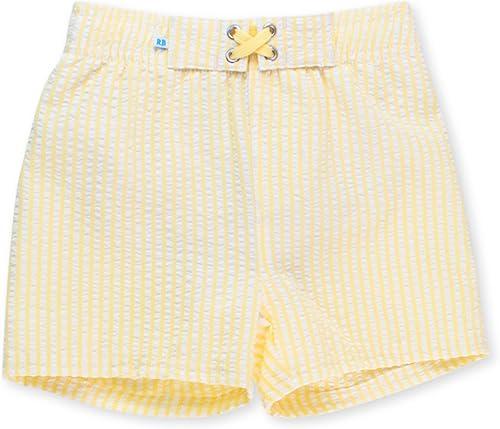 RUGGEDBUTTS Boys UPF50+ Sun Protection Seersucker Swim Trunks