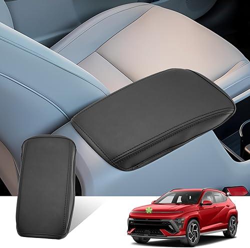 Ruiya 2024 2025 2026 Kona Armrest Cover for 2026 Hyundai Kona Accessories Center Console Cover 2024 Kona Armrest Cover Protector Compatible with 2024 2025 2026 Hyundai Kona SE/SEL/Limited/N Line