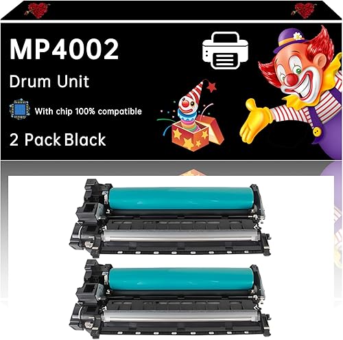 MP4002 Drum Unit Compatible with Ricoh Aficio MP 4002 4002SP 4500 4500P 4500SP 4500SPF 4500SPI Printers, Enhanced Durability, Ideal for High-Volume Printing (2-Pack Black)
