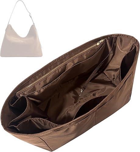 Divitize Luxe Waterproof Nylon Organizer compatible with Coach Mott Messenger Bag Insert — Perfect Fit, Full Coverage, Premium Quality, Extra Pockets, 24+ Colors (Black, for Mott Messenger 47)