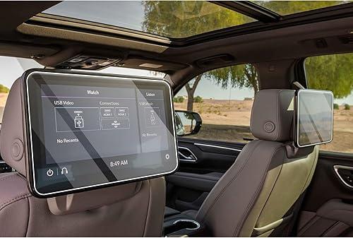 CDEFG 2PCS for 2021-2025 Chevy Tahoe Suburban GMC Yukon Screen Protector for 2021-2025 Tahoe Suburban Yukon Escalade 12.6in Rear Seat Screen Cover 2021-2025 Tahoe Suburban Yukon Escalade Accessory