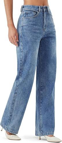 Zylioo Tall Jeans for Women 32"/34" Inseam Long Stretch Denim Pants Straight Leg Mid Rise Classic Fit for Tall Ladies