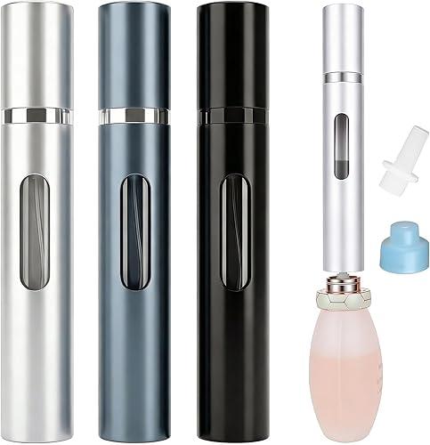 10ml Perfume Atomizer Travel Refillable, 3PCS Portable Perfume Travel Refillable Bottle,Bottom-Filling Fragrances Perfumes Bottle,Mini Cologne Dispenser, Perfect Travel Essentials for Men & Women