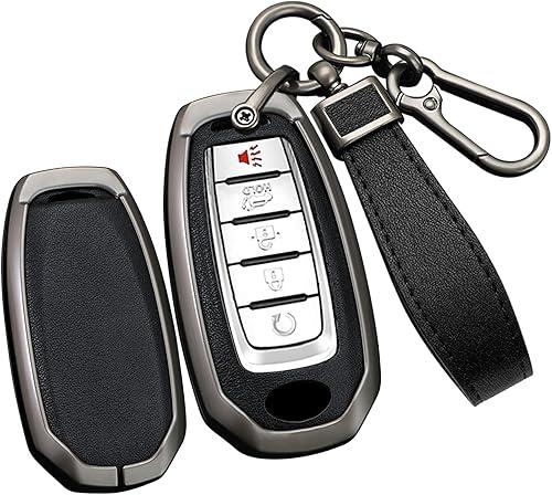 Key Fob Cover with Keychain Fit for Infiniti Q50 Q60 QX50 QX55 QX60