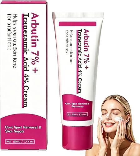 Arbutin 7.0+ TXA 4.0 Cream, Arbutin Cream for Dark Spots, with Niacinamide & Glutathione, For Dark Spots, Freckles, Blemishes & Pigmentation, Korean Skin Care, 50ml