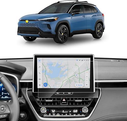 SKTU 2PCS for 2026 Toyota Corolla Cross Accessories Screen Protector 10.5 Inch for 2026+ Toyota Corolla Cross (XLE/XSE) 10.5-Inch Navigation 2026 Corolla Cross 10.5" Nano Protective Film [Ultra Clear, Anti-Glare&Scratch]