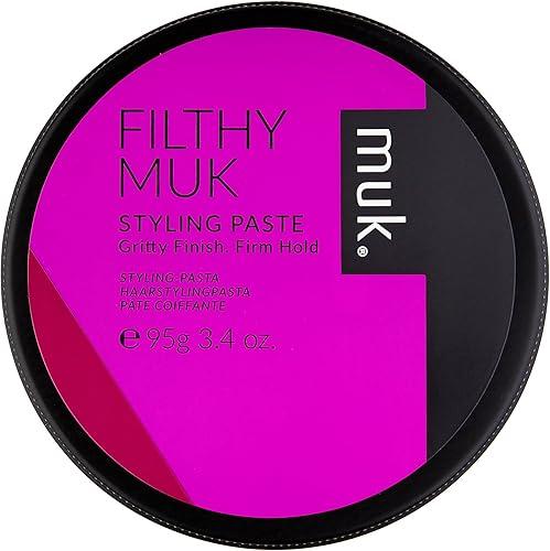 MUK. Haircare Filthy Gritty Finish Styling Paste, Hair Product, Hair Paste For Men, Firm Hold, Gritty Finish, Medium Shine - 3.4oz