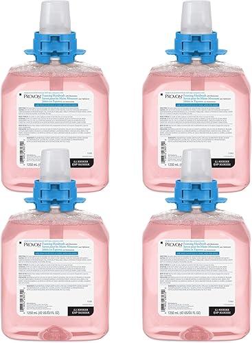 GOJO PROVON Foaming Handwash with Moisturizers Cranberry Fragrance, 1250 mL Foam Hand Soap Refill for PROVON FMX-12 Push Style Dispenser - 5185-04