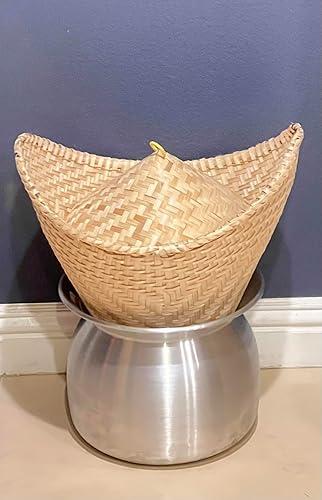 Set of Sticky Rice Steamer Pot and Basket Cook Kitchen Cookware Tool