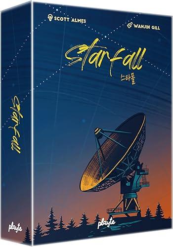Starfall Board Game - Astronomy Themed Strategy Game by Scott Almes - Auction & Set Collection Mechanics - 2-4 Players - Competitive Hobby Game (Ages 14+)
