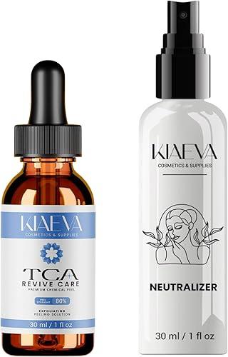 TCARevive Care 80% Skin Renewal Gel Peel – Professional Cosmetic Exfoliant – 1 oz Treatment with 100ml After Peel Neutralizer Solution