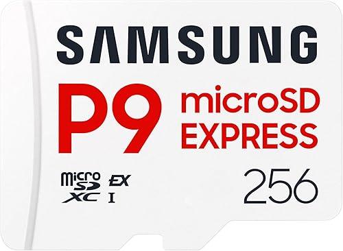 Samsung P9 Express microSD Express Card, 256GB microSDXC Memory Card, Up to 800 MB/s, for Nintendo-Switch ™ 2, (MB MK256T/AM) — 18% off