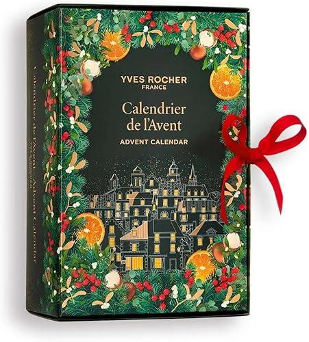 Yves Rocher Advent Calendar 2025 Christmas Collection – 24 Limited Edition Beauty Surprises – Skincare Makeup Hair & Body Gift Set – Holiday Countdown Gift Box