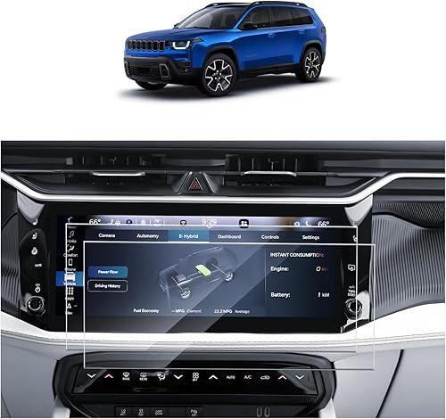 SKTU 2PCS for 2026 Jeep Cherokee Screen Protector 12.3 Inch for 2026+ Jeep Cherokee (Base/Laredo/Limited/Overland) 12.3-Inch Navigation Screen [Ultra HD, Anti-Glare&Scratch] 2026 Cherokee Accessories Nano Protective Film