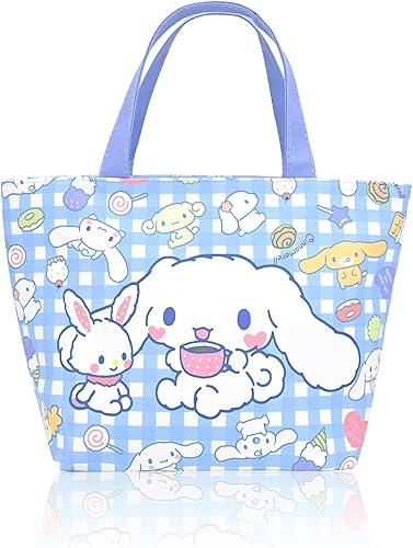 Roffatide Cinnamoroll Lunch Bag for Work Reusable Insulated Lunch Box Travel Picnic Container Thermal Cooler Sack Lunch Tote Bag for Women A, CinnamonDog A
