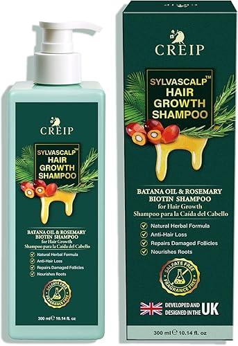 Rosemary & Batana Oil Hair Growth Shampoo: Hair Loss Shampoo for Men and Women with Biotin, Sulfate & Fragrance-Free Thickening