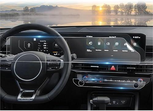 CDEFG (4Pcs for 2025 2026 Kia K5 Screen Protector, 12.3 Inch Cluster Touchscreen + AC, K5 (LXS, GT-Line, GT, EX) Accessories 4Pcs Nano Film