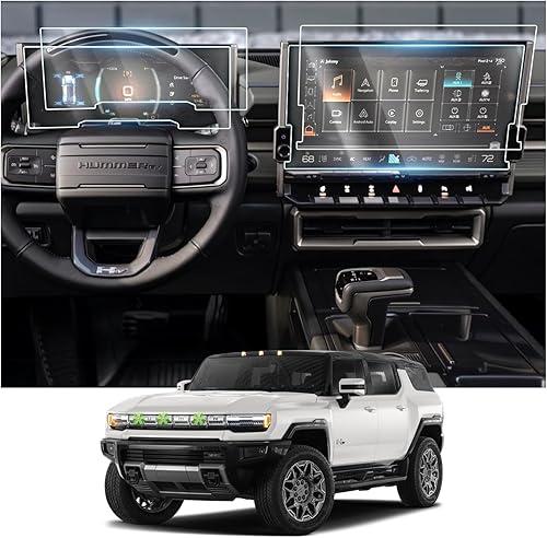 Ruiya Screen Protector for Hummer EV 12.3"& 13.4" Touch Screen,for GMC Hummer EV Accessories Plastic Nano Films Compatible with 2022 2023 2024 2025 2026 GMC Hummer EV SUV/Pickup(4PCS/Sets)