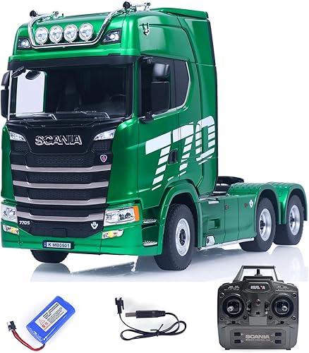 TOUCAN RC HOBBY 1/18 Remote Control Tractor Truck SC 770S 1501 6X4 RC Semi-Truck RC Lorry Car Lights Sound System RTR Model for Adults 14+
