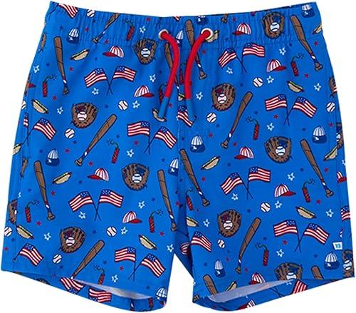 RUGGEDBUTTS Boys Performance Hybrid Stretch Swim Trunks - Fashion Swim Trunks, UPF 50+, Boy Swim Trunks