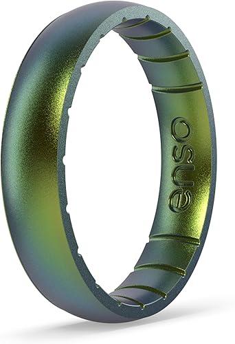 Enso Rings Thin Legend Silicone Ring | Made in The USA | Ultra Comfortable, Breathable, and Safe Silicone Ring