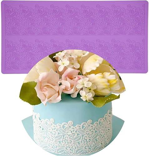 sugar edible cake silicone fondant impression lace mat cake decorating mold gum paste cupcake topper tool icing candy imprint baking moulds sugarcraft trimming leaf