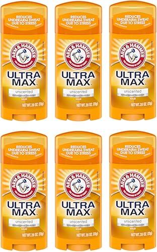 ARM & HAMMER ULTRAMAX Anti-Perspirant Deodorant Invisible Solid Unscented 2.60 oz (6-Pack)