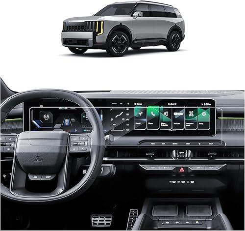 SKTU 2PCS for 2027 Kia Telluride Screen Protector for 2027+ Kia Telluride (S/EX/X-Line EX/SX/X-Line SX/SX Prestige/X-Line Prestige/X-Pro SX Prestige) All-in-One Touchscreen Kia Telluride 2027 Accessories [Ultra HD, Anti-Scratch&Glare]