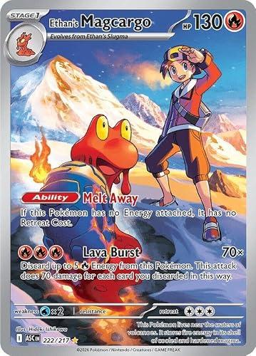 Pokemon - Ethan's Magcargo 222/217 - Ascended Heroes - Illustration Rare - Foil - Single Card