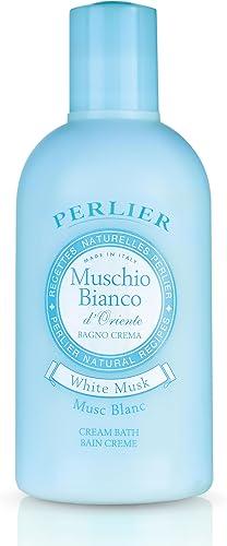 Perlier White Musk Bath Cream - Natural & Calming Aromatherapy Bubble Bath For Women And Men - Rich Foaming Formula Provides Deep Moisturization And Hydration For All Skin Types (16.9 Fluid Oz.)