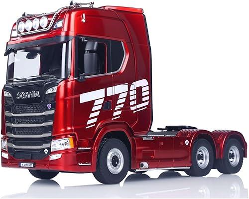 TOUCAN RC HOBBY 770S Plastic 1/18 RC Tractor Truck Finished Model RTR 7.4V Battery Radio 19CH Light Sound Effects Remote Control Lorry Car Hooby Grade Model for Age 14+