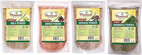 1 Complete Hair Care Combo Pack 4 (4X100 gms) 400 Grams (Amla,Aritha,Shikakai,Bhringraj Powder Combo Pack) (Only For External Use)