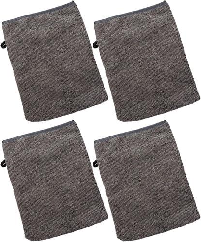 Ciieeo 4pcs Portable Makeup Remover Face Mitts, Soft Microfiber Household Facial Gloves for Mild Cleaning and Skin Care, Reusable Face Accessory for Daily Beauty Routine